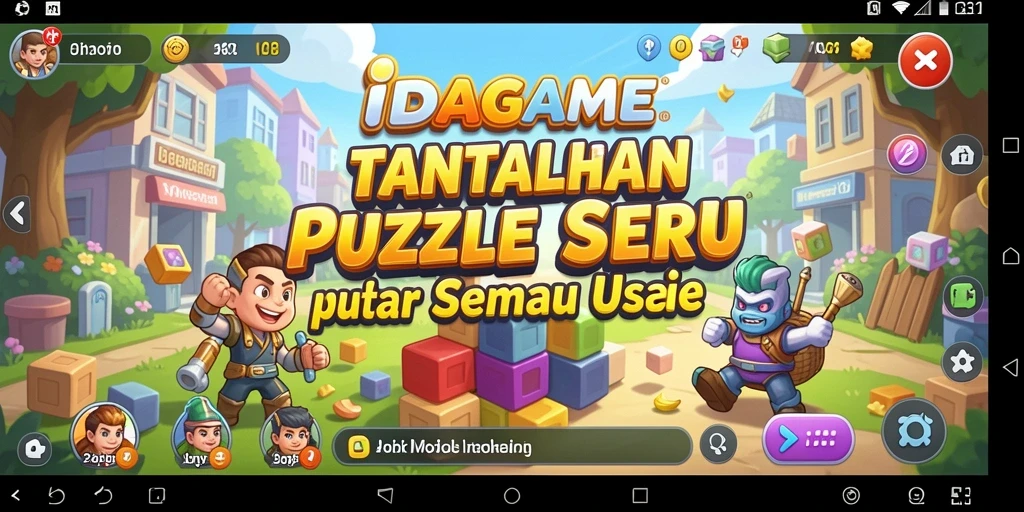 Tampak gameplay menarik dari IDAGAME dengan puzzle yang kompleks.