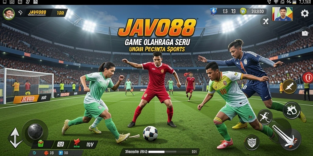 Screenshot JAVO88 menampilkan aksi seru dalam gameplay olahraga.