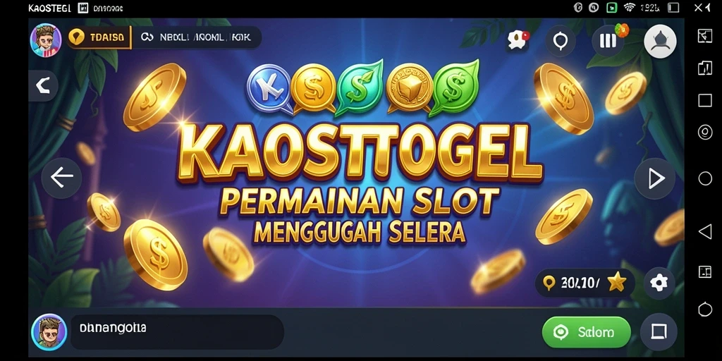 Screenshot KAOSTOGEL menampilkan gameplay Slot yang menarik.