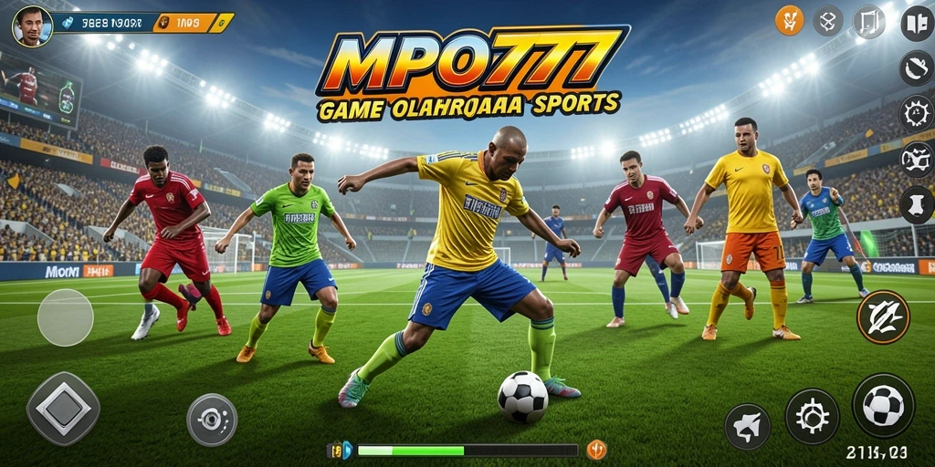 Screenshot menampilkan aksi seru dalam permainan olahraga MPO777.