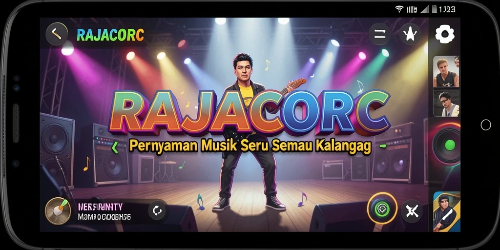 Tampilan gameplay RAJACORC yang menarik dan interaktif.