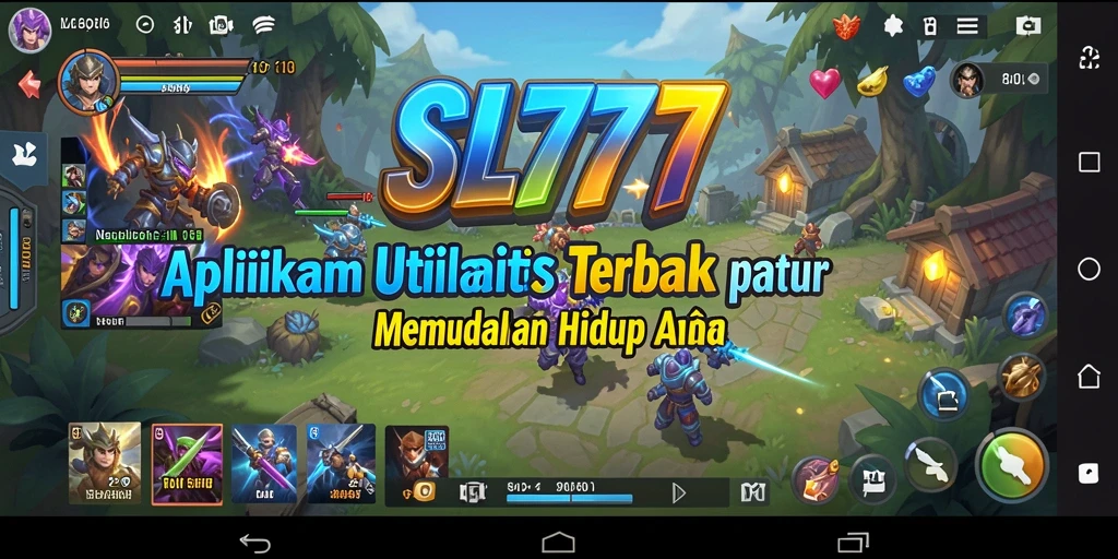 Tampilan aplikasi SL777 dengan fitur utilitas yang bermanfaat.